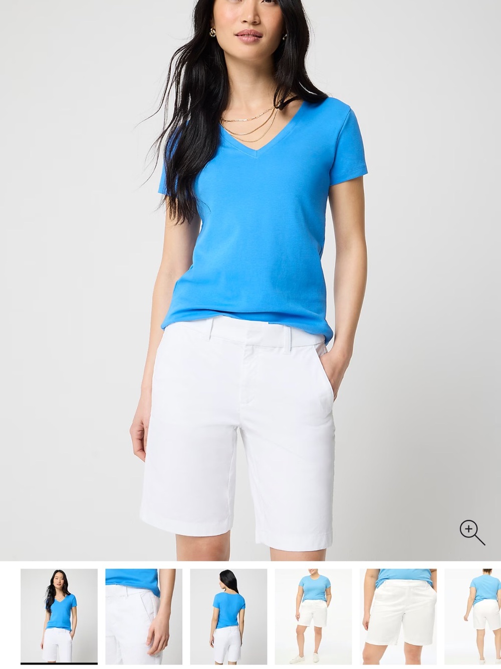 J. Crew 9” Women's Frankie White Shorts